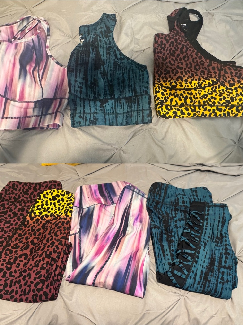 torrid Multi-Color Athletic Set - Pink, Teal, Yellow, Brown